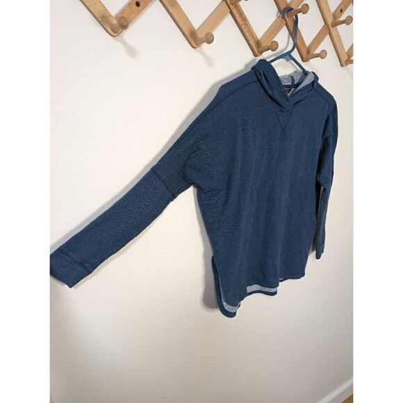 The North Face Blue Hi-Lo Hooded Sweatshirt - Size XS - Picture 2 of 7